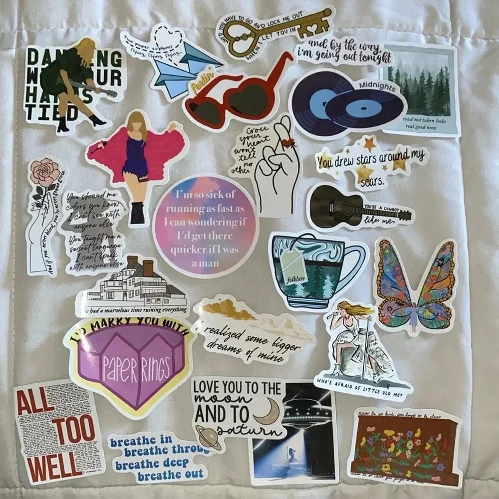 π2/$15 pack of 25 Pop Culture/Taylor Swift Boho/Bohemian 1.5-3.5Inch Aesthetic - Picture 1 of 1